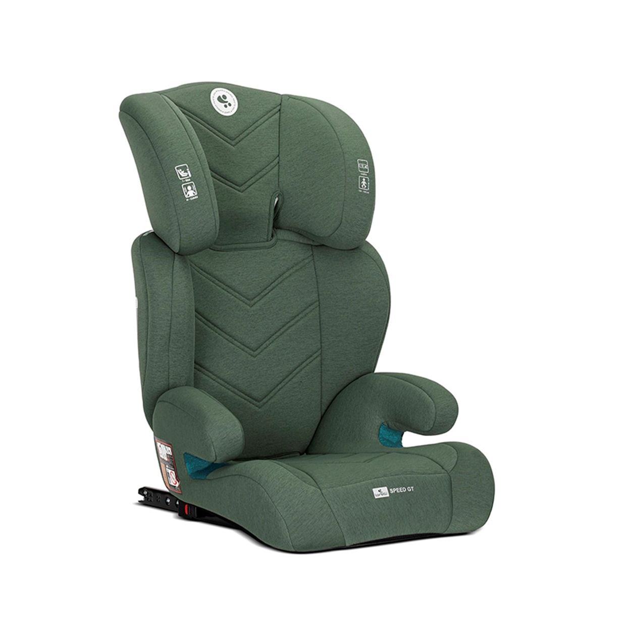 Lorelli Kindersitz Speed GT i-Size (100-150cm) Gruppe 2/3 Isofix Kopfst&uuml;tze gr&uuml;n - Bild 1