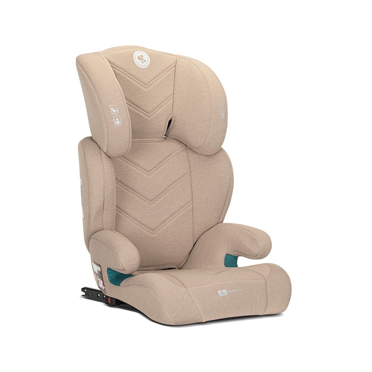 Lorelli Kindersitz Speed GT i-Size (100-150cm) Gruppe 2/3 Isofix Kopfstütze beige