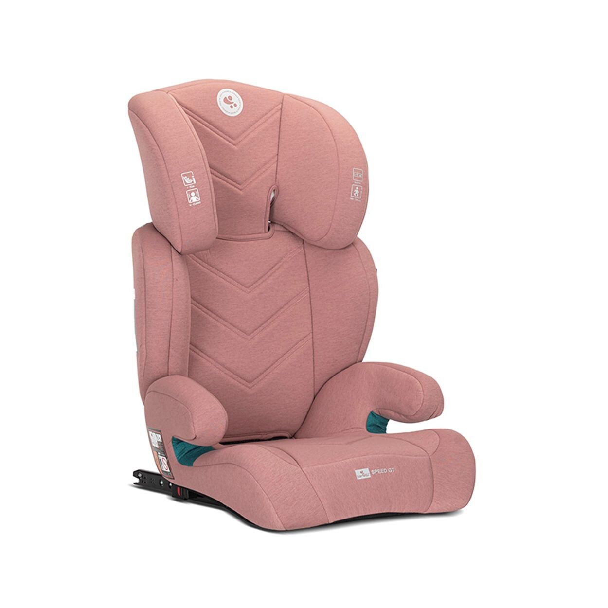 Lorelli Kindersitz Speed GT i-Size (100-150cm) Gruppe 2/3 Isofix Kopfstütze rosa