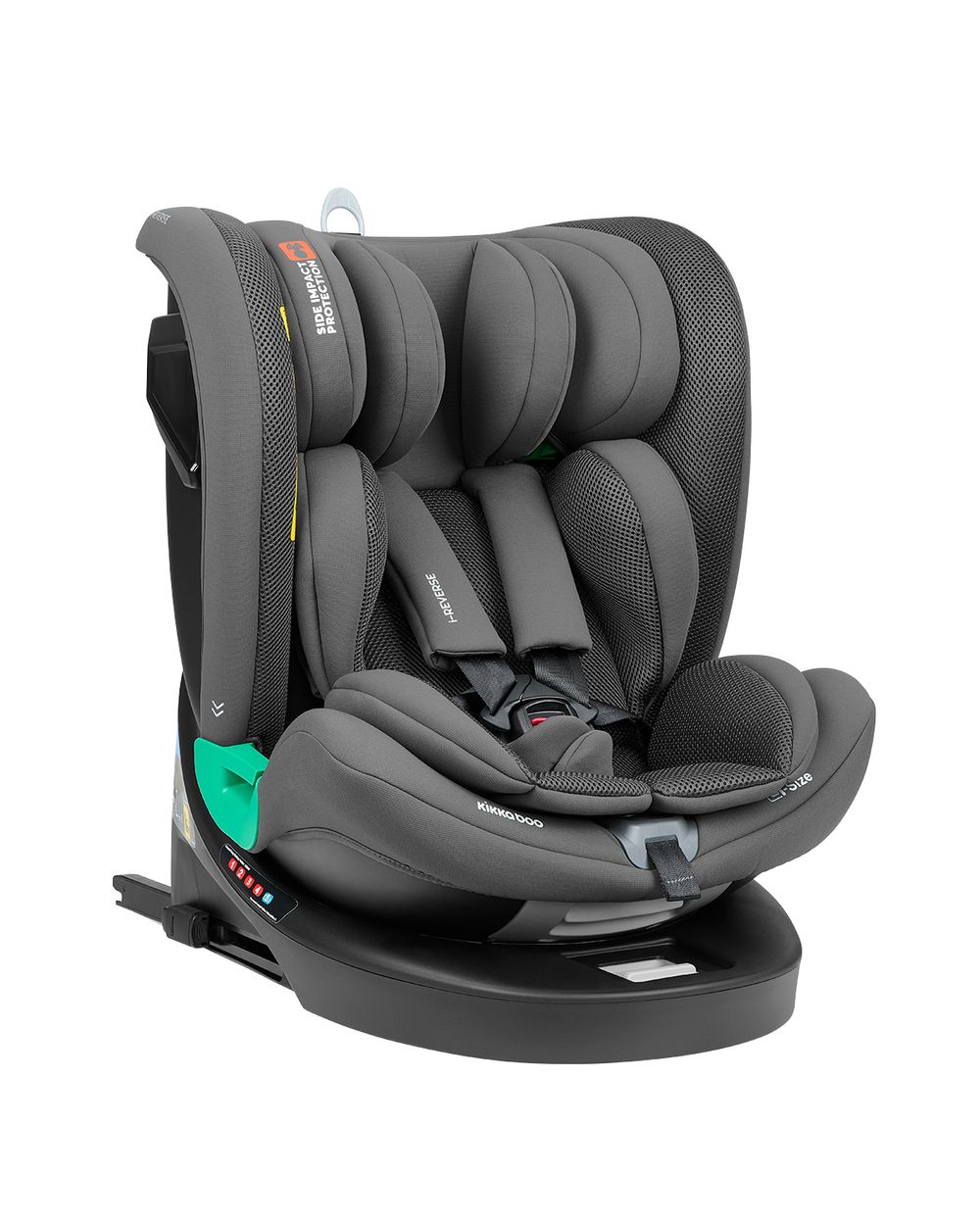 Kikka boo Kindersitz i-Reverse i-Size (40-150cm) Isofix 360-Drehung 5-Punkt-Gurt grau - Bild 1