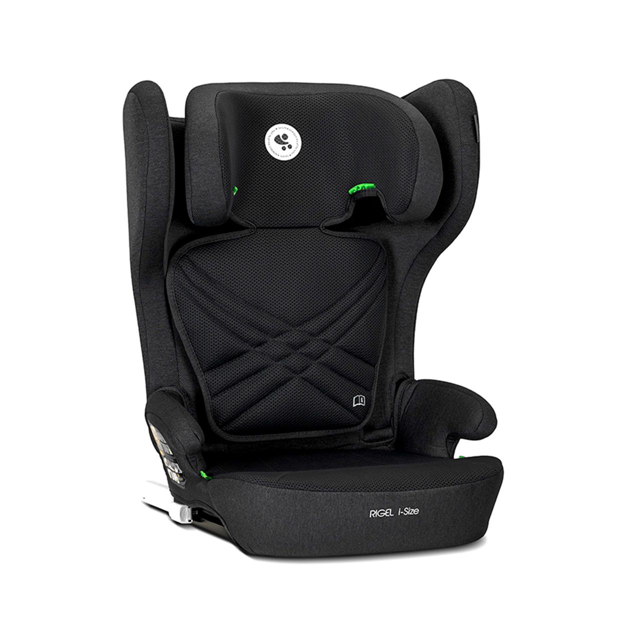 Lorelli Kindersitz Rigel i-Size (100-150cm) Gruppe 2/3 faltbar Isofix Kopfst&uuml;tze schwarz - Bild 1