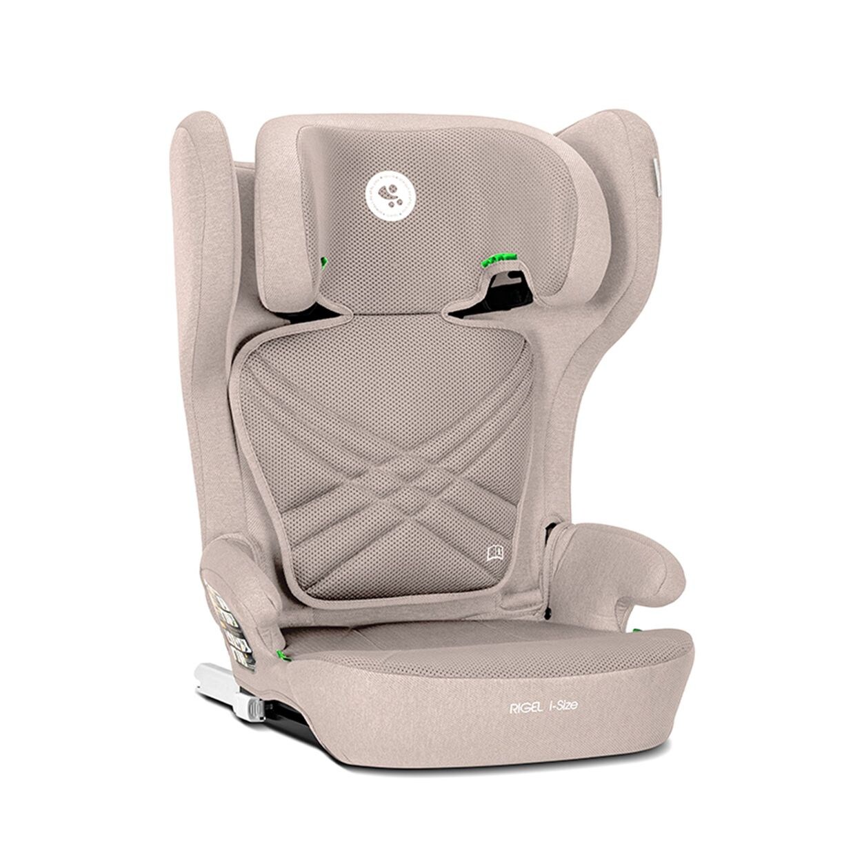 Lorelli Kindersitz Rigel i-Size (100-150cm) Gruppe 2/3 faltbar Isofix Kopfstütze beige