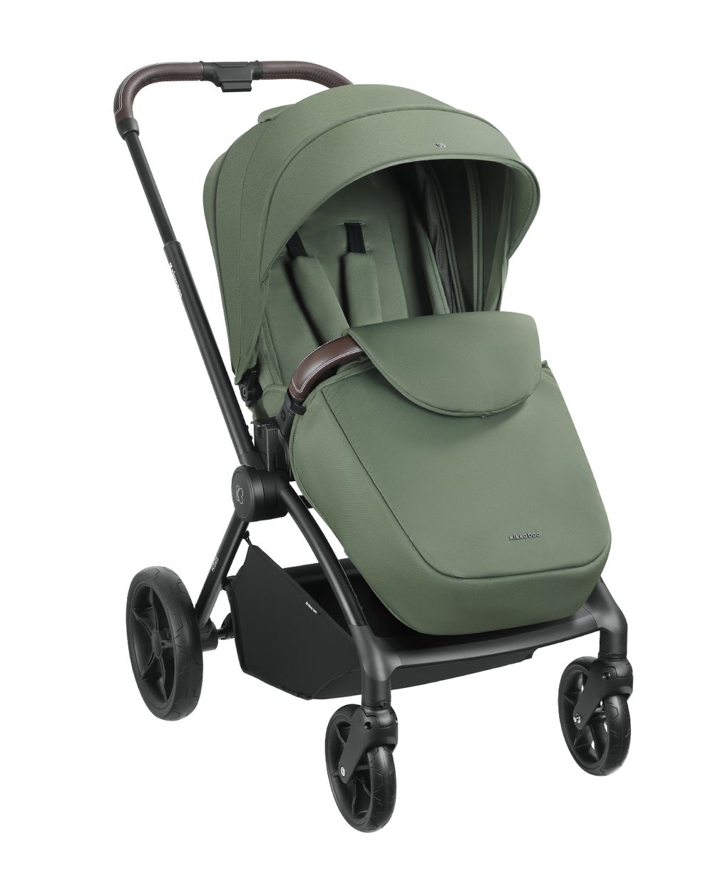 Kikkaboo Kinderwagen Kara 2 in 1 Babywanne, Sportsitz, Wickeltasche, Federung dunkelgr&uuml;n - Bild 1