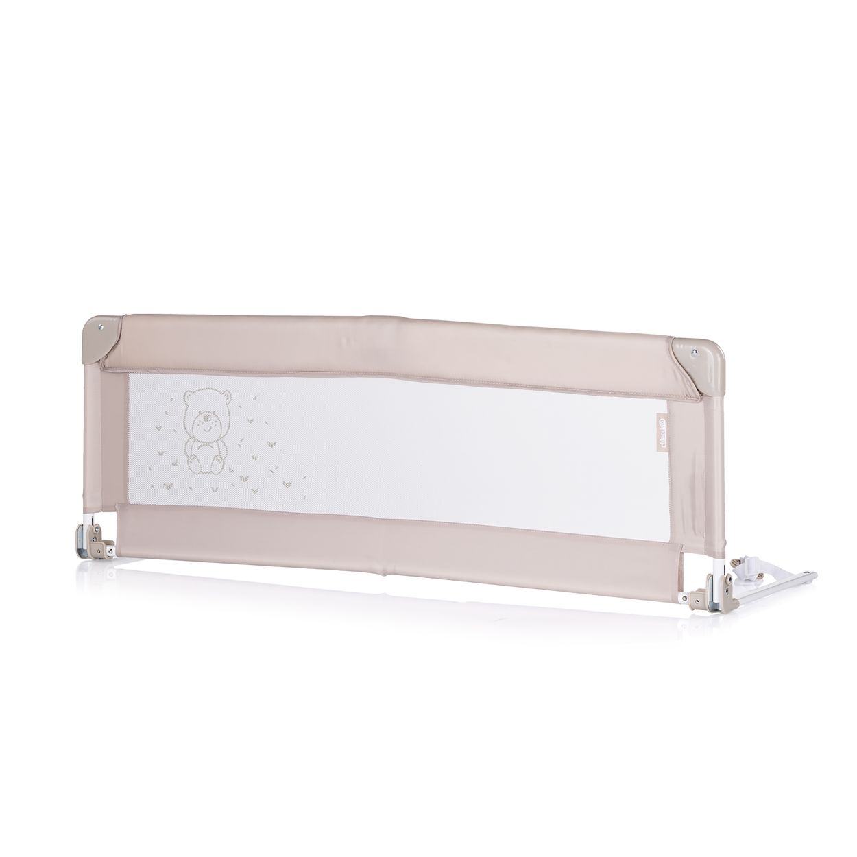 Chipolino Bettschutzgitter 140 x 40 cm klappbar, verstellbare Gurte, Netzgewebe beige - Bild 1