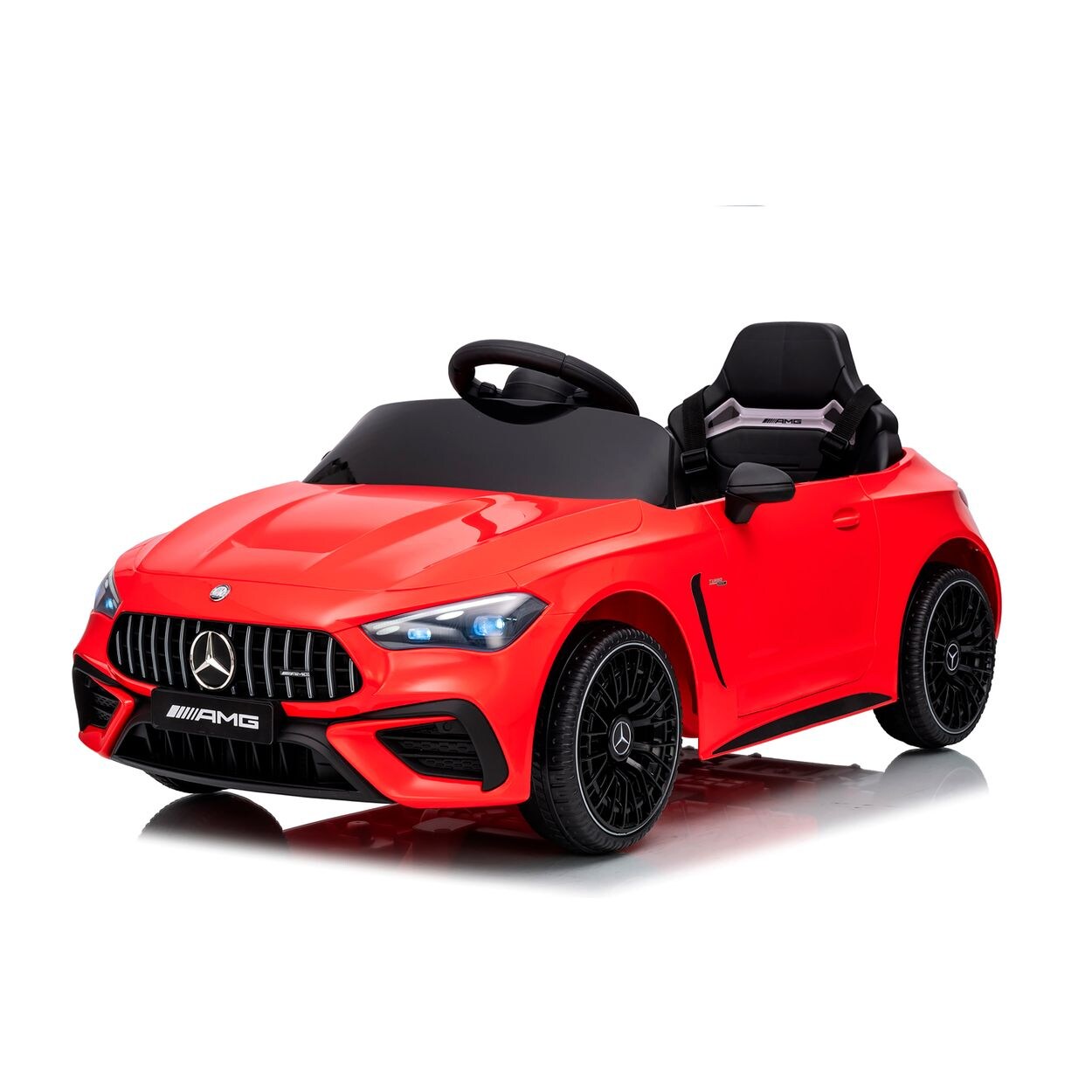 Chipolino Kinder Elektroauto Mercedes AMG CLE 53 Fernbedienung Stoßdämpfer LED rot