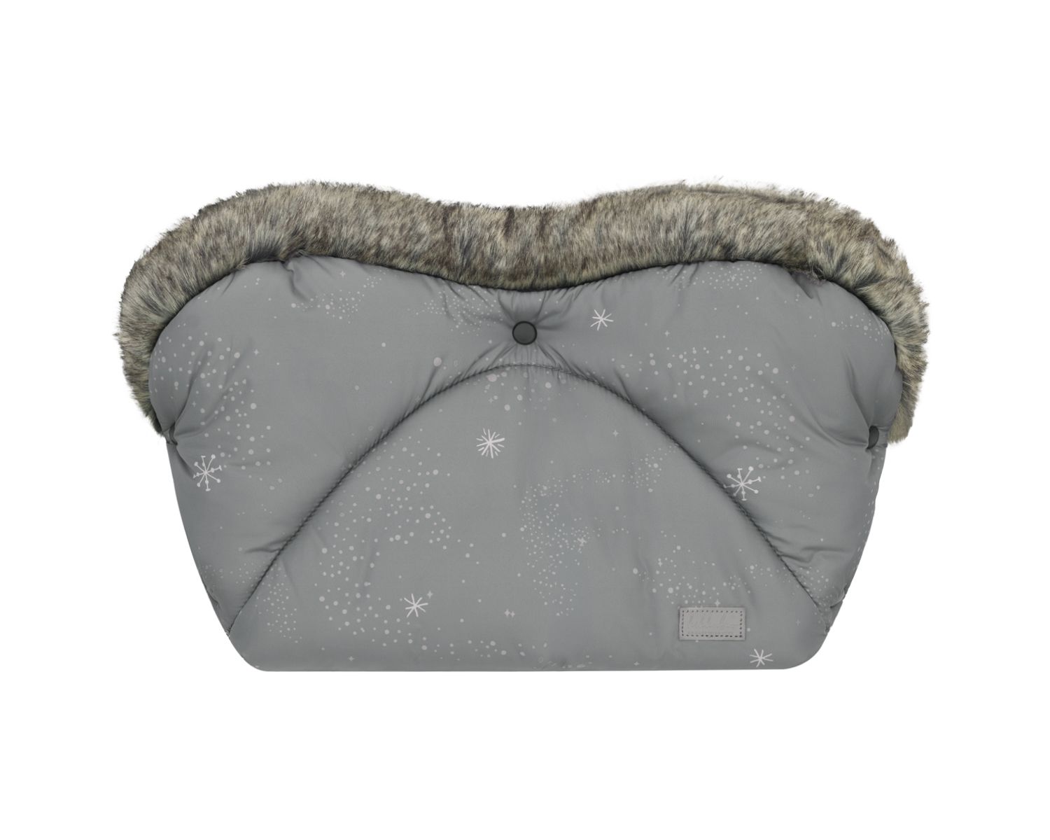 Kikka boo Kinderwagen Handw&auml;rmer Trendy, Fleecefutter, wasserabweisend, Kn&ouml;pfe grau - Bild 1