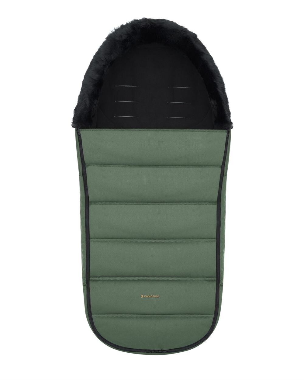 Kikka boo Fußsack Urban für Kinderwagen Reißverschluss Steppdesign Gurtöffnungen grün