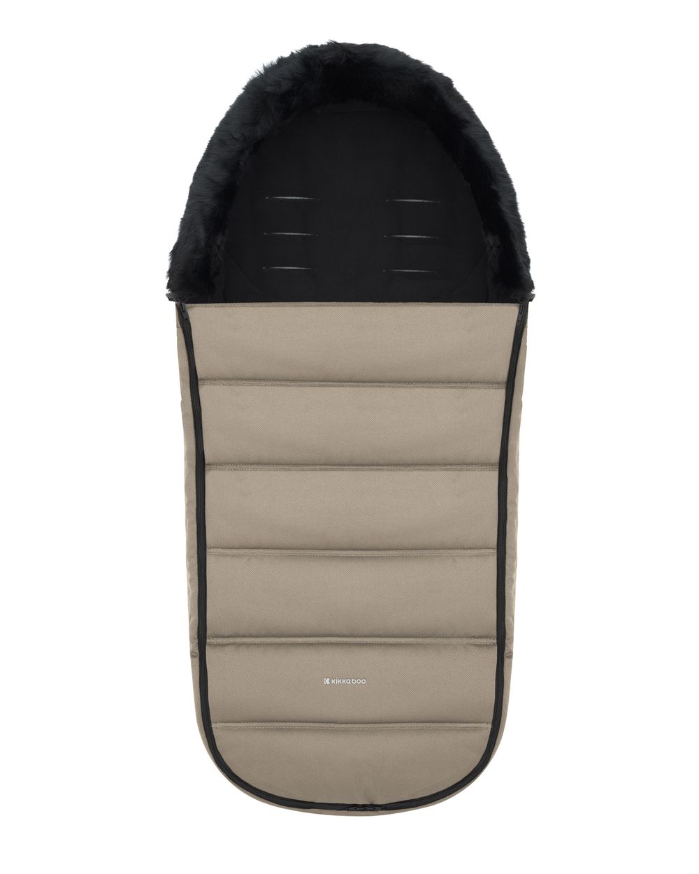 Kikka boo Fu&szlig;sack Urban f&uuml;r Kinderwagen Rei&szlig;verschluss Steppdesign Gurt&ouml;ffnungen beige - Bild 1