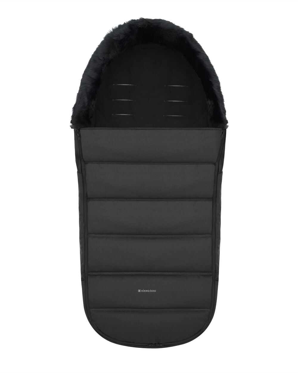 Kikka boo Fußsack Urban für Kinderwagen Reißverschluss Steppdesign Gurtöffnungen schwarz | 03800171215404