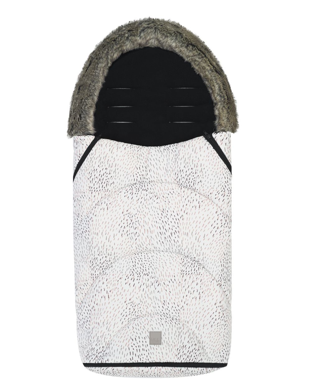 Kikka boo Fu&szlig;sack Trendy f&uuml;r Kinderwagen, &Ouml;ffnung am Fu&szlig;bereich, Rei&szlig;verschluss wei&szlig; - Bild 1