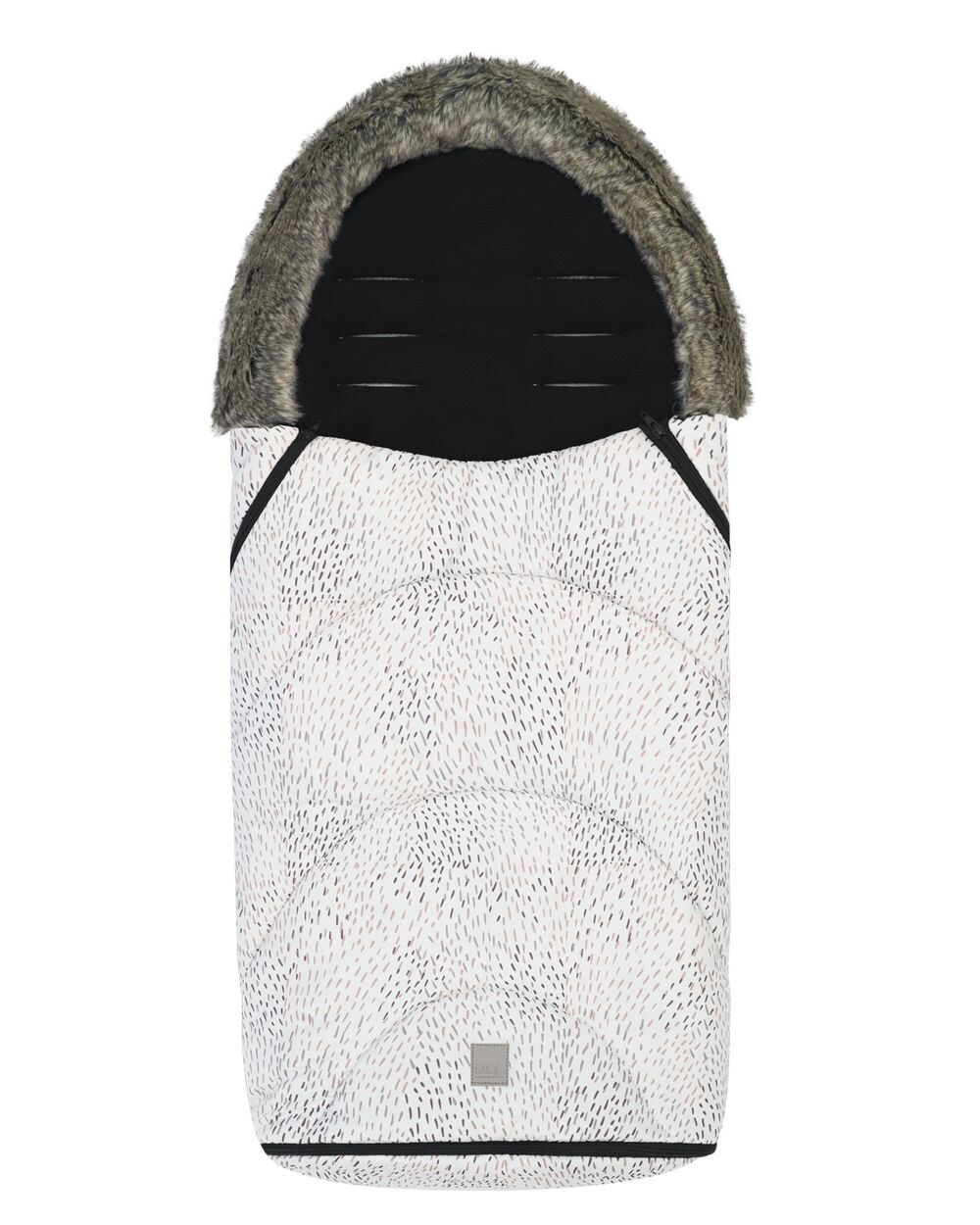 Kikka boo Fußsack Trendy für Kinderwagen, Öffnung am Fußbereich, Reißverschluss weiß | 03800171215367