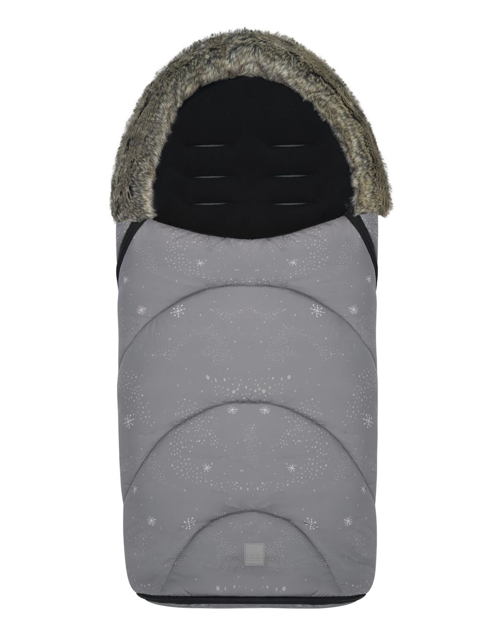 Kikka boo Fu&szlig;sack Trendy f&uuml;r Kinderwagen, &Ouml;ffnung am Fu&szlig;bereich, Rei&szlig;verschluss grau - Bild 1