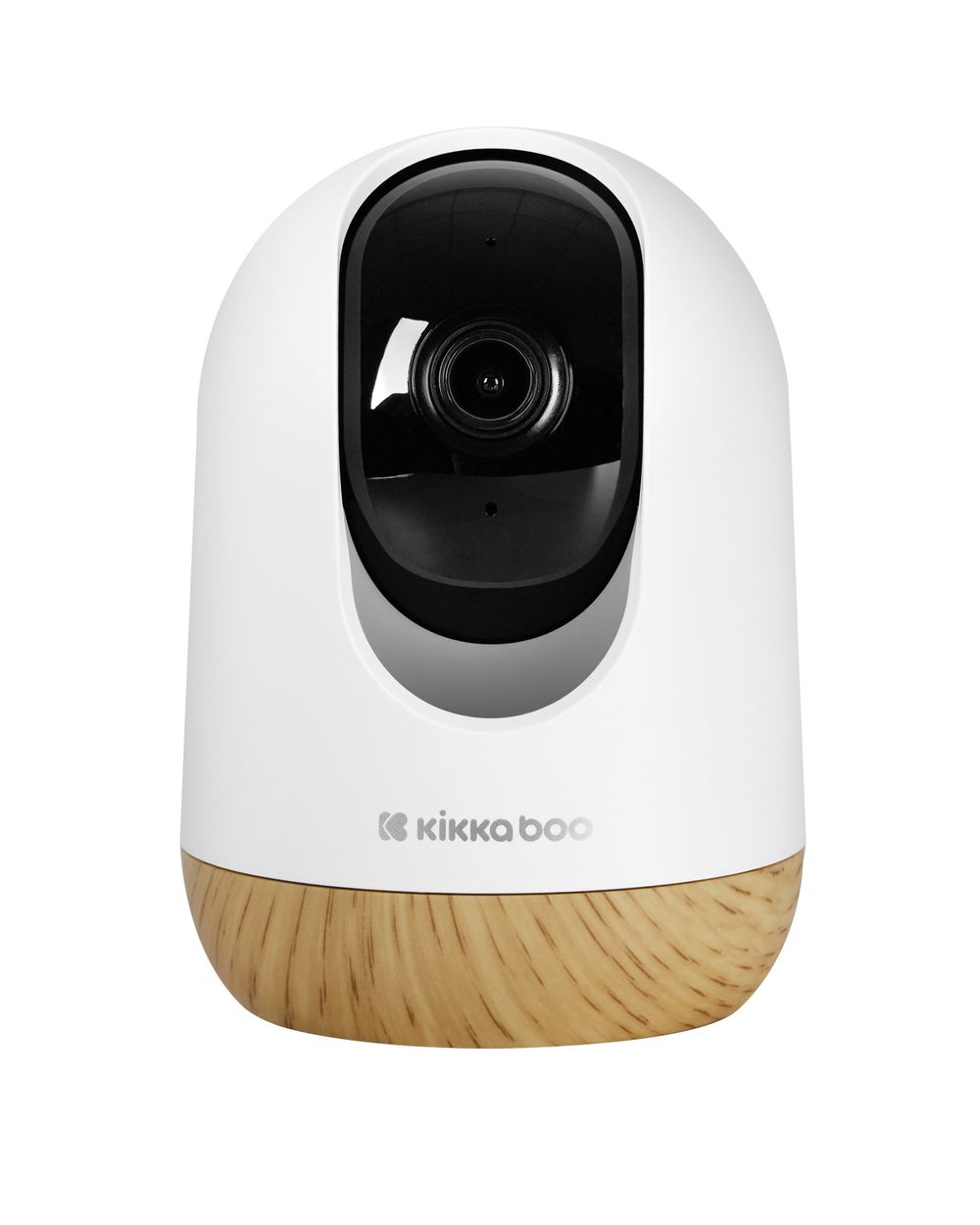 Kikkaboo Babyphone Ethan Kamera, WLAN Verbindung, Nachtsicht, Bewegungserkennung wei&szlig; braun - Bild 1