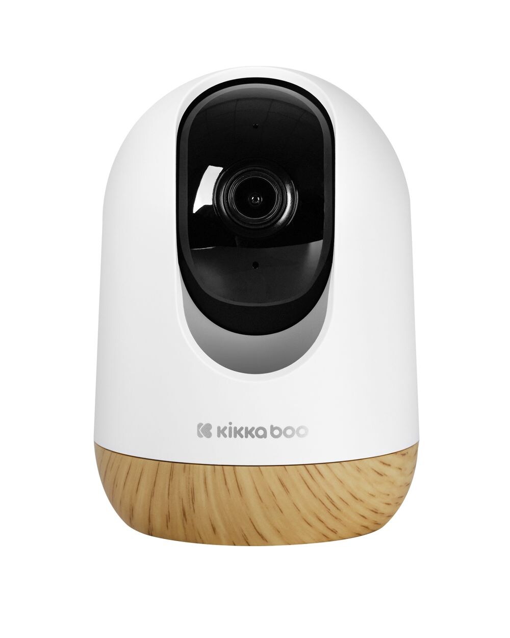 Kikkaboo Babyphone Ethan Kamera, WLAN Verbindung, Nachtsicht, Bewegungserkennung weiß braun