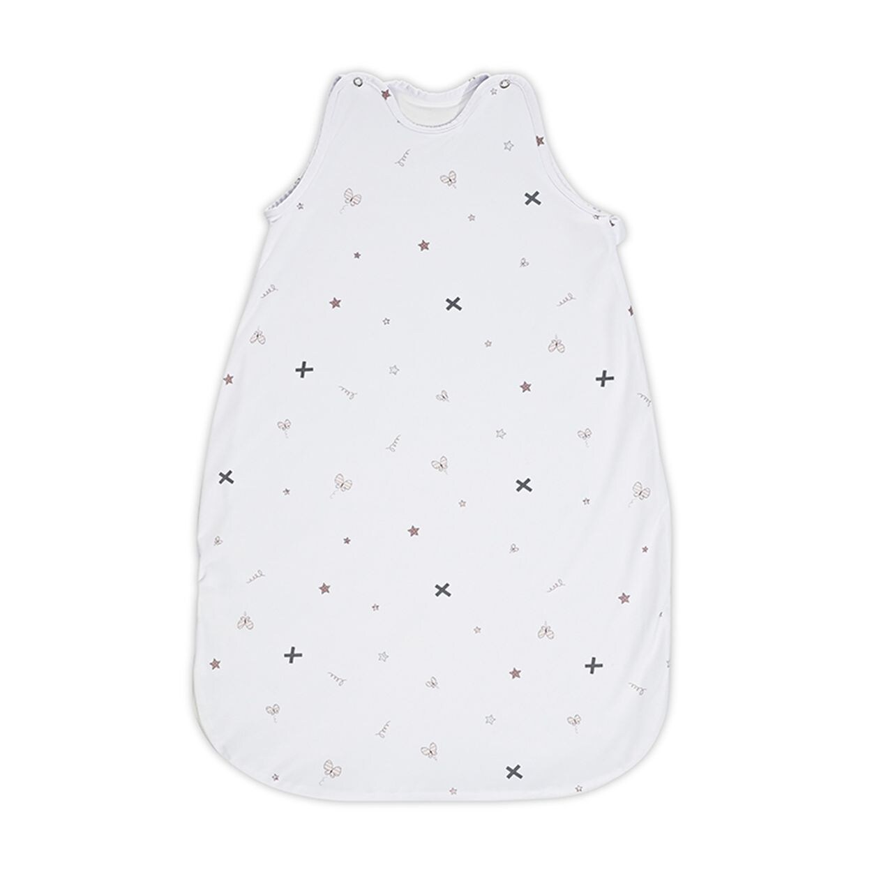 Lorelli Baby Winterschlafsack 85 cm 100% Baumwolle, 2,5 TOG, Maße 80 x 45 x 3 cm weiß Sterne | 03800166117478