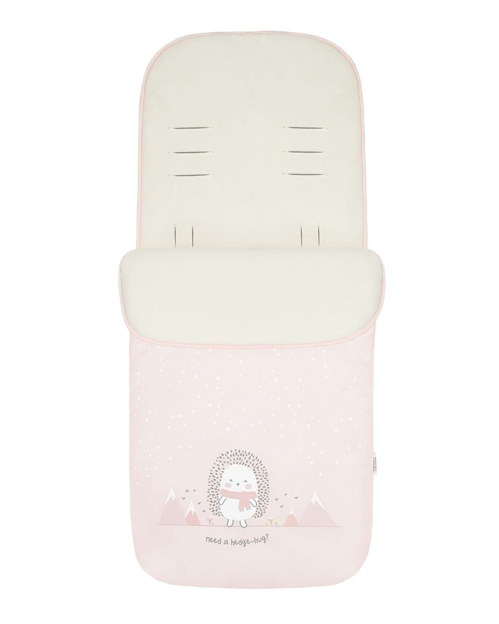 Kikkaboo Kinderwagen Fu&szlig;sack Polar Friends Rei&szlig;verschluss warmes Fleecefutter rosa pink - Bild 1