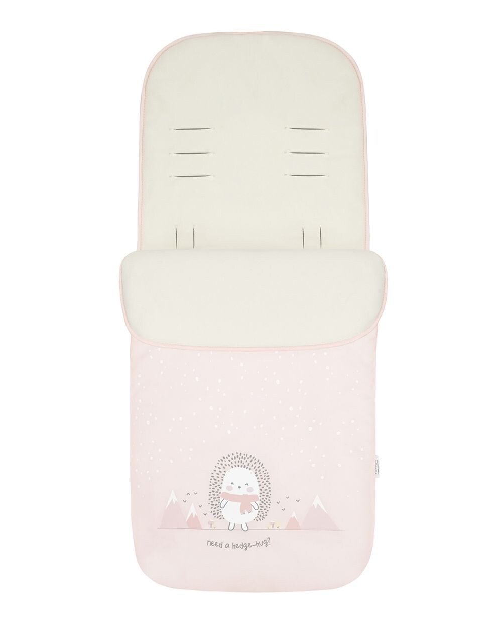 Kikkaboo Kinderwagen Fußsack Polar Friends Reißverschluss warmes Fleecefutter rosa pink