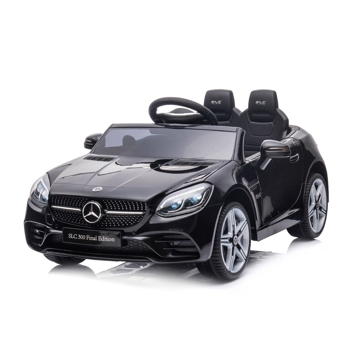 Chipolino Kinder Elektroauto Mercedes Benz SLC300 Fernbedienung MP3 Bluetooth schwarz - Bild 1