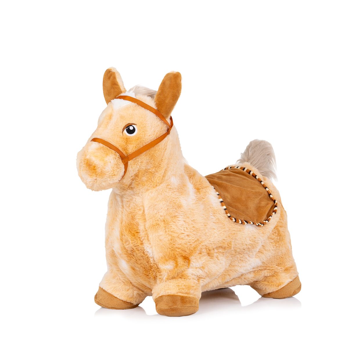 Chipolino H&uuml;pfspielzeug H&uuml;pftiere Musik lustige Effekte aufblasbar Pl&uuml;schbezug braun - Bild 1