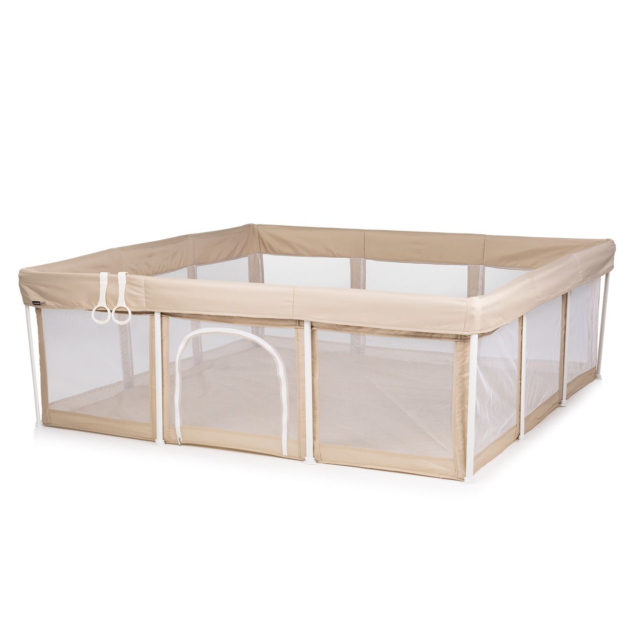 Chipolino Laufstall Easy Set Spielmatte 180 x 180 cm Aufbewahrungstasche weich beige - Bild 1
