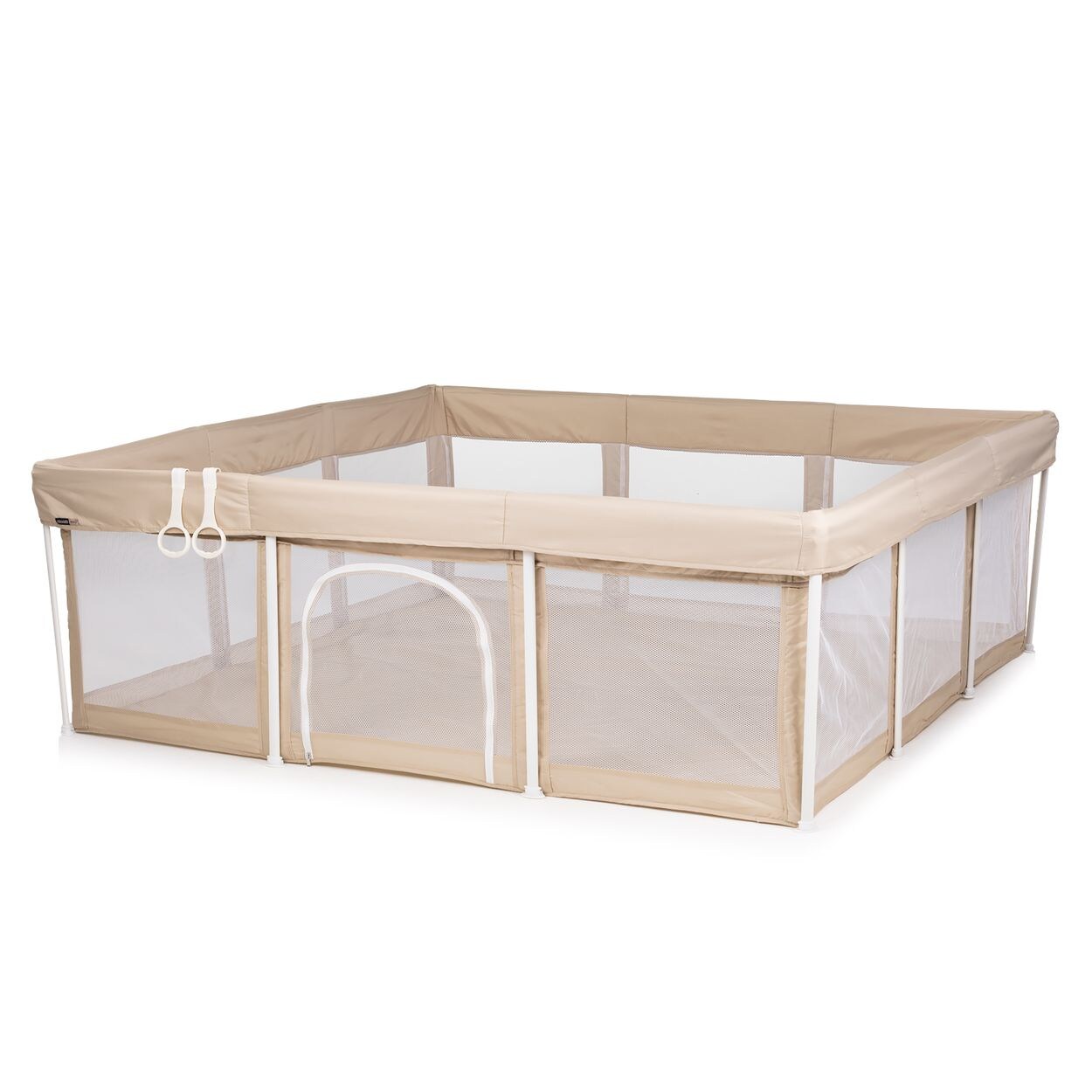 Chipolino Laufstall Easy Set Spielmatte 180 x 180 cm Aufbewahrungstasche weich beige