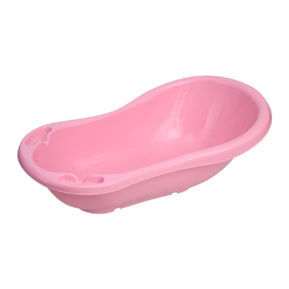 Lorelli Babybadewanne mit Ablagef&auml;cher, 84 cm lang, ergonomische Form ab Geburt rosa - Bild 1