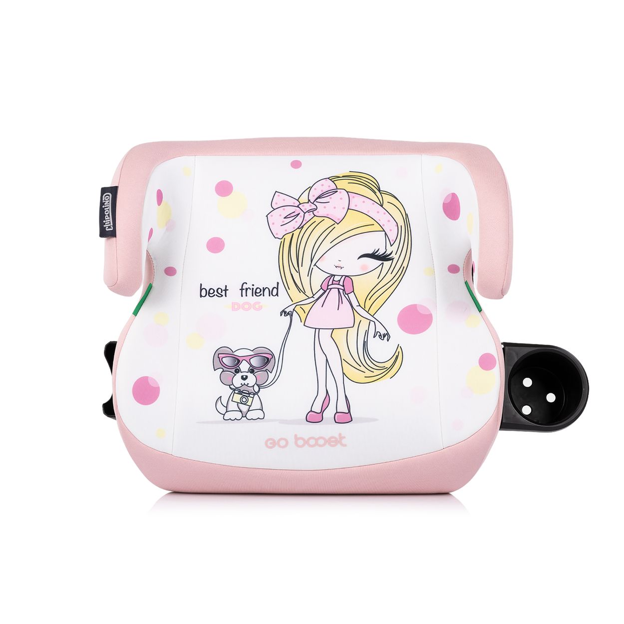 Chipolino Kindersitzerh&ouml;hung Go Boost i-Size (125-150cm) Getr&auml;nkehalter waschbar rosa - Bild 1