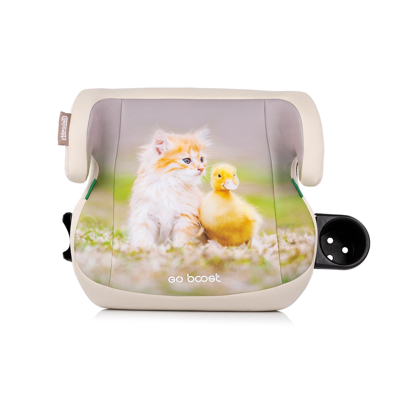 Chipolino Kindersitzerh&ouml;hung Go Boost i-Size (125-150cm) Getr&auml;nkehalter waschbar beige - Bild 1