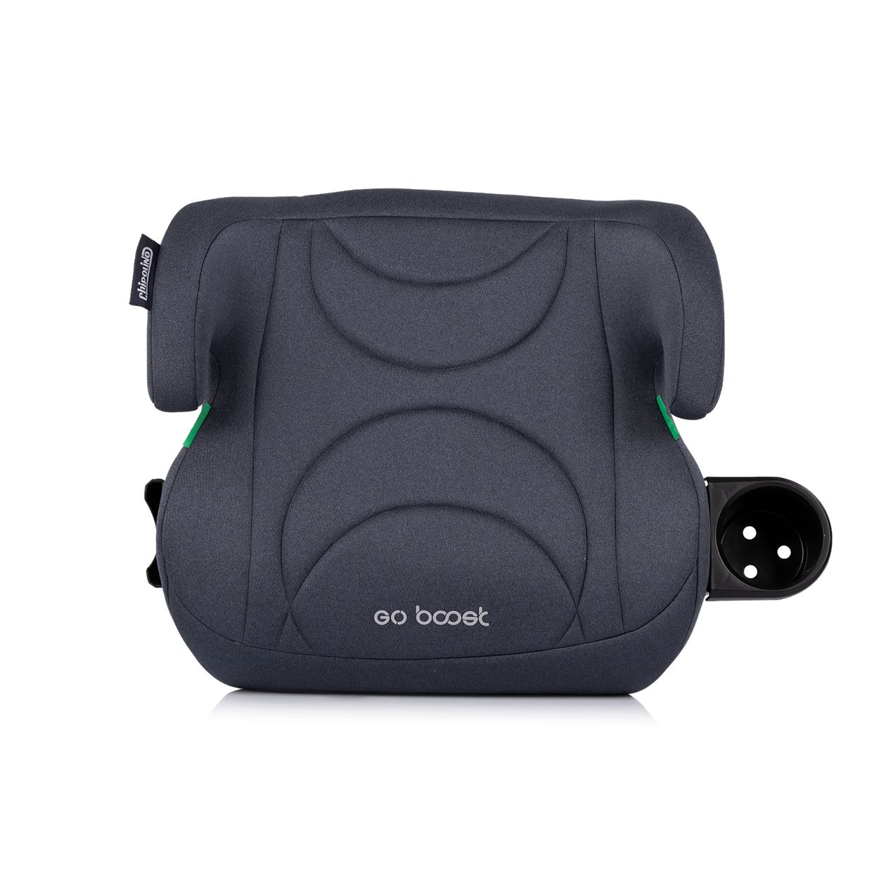 Chipolino Kindersitzerh&ouml;hung Go Boost i-Size (125-150cm) Getr&auml;nkehalter waschbar dunkelgrau - Bild 1