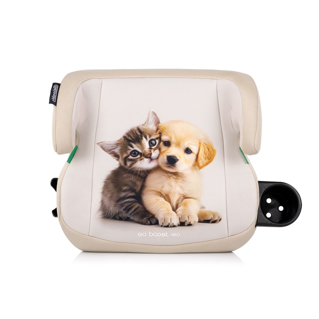 Chipolino Kindersitzerhöhung Go Boost i-Size Isofix (125-150cm) Getränkehalter beige