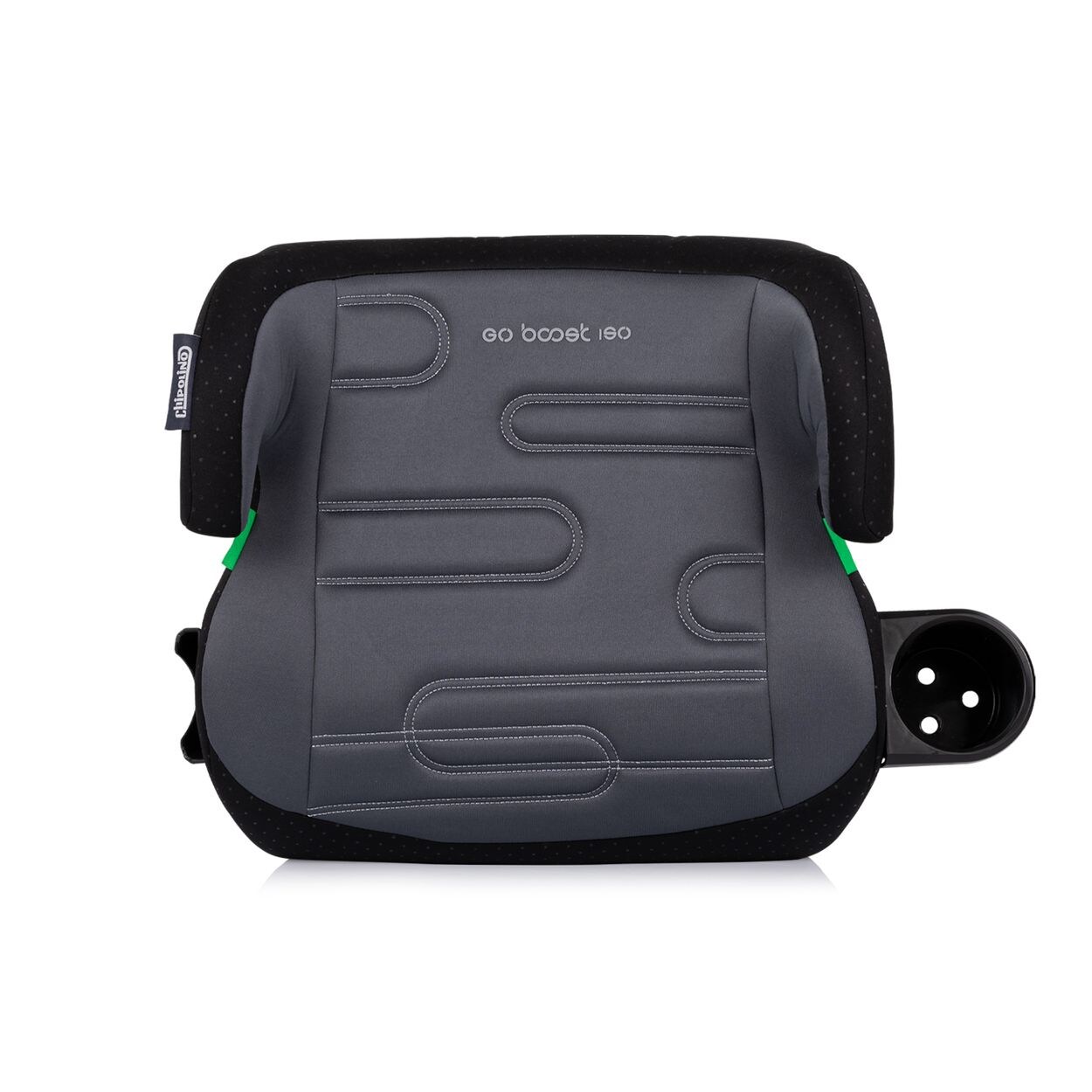 Chipolino Kindersitzerhöhung Go Boost i-Size Isofix (125-150cm) Getränkehalter dunkelgrau