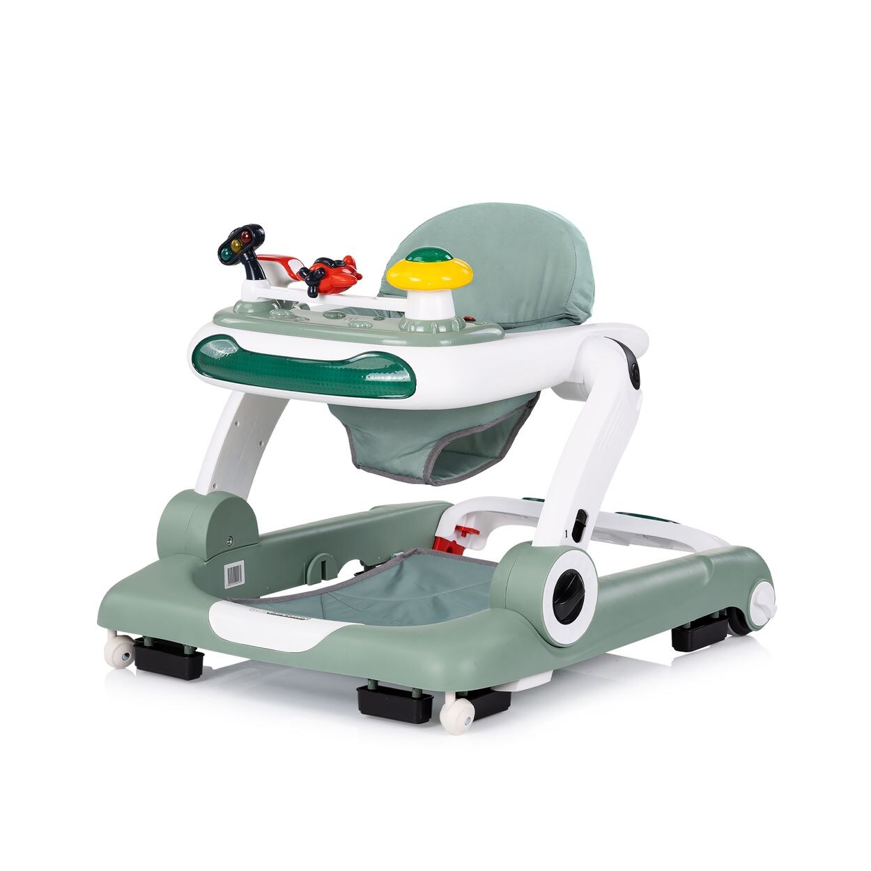 Chipolino Lauflernhilfe little Explorer 4 in 1 Laulernwagen Musik Stopper Räder grün