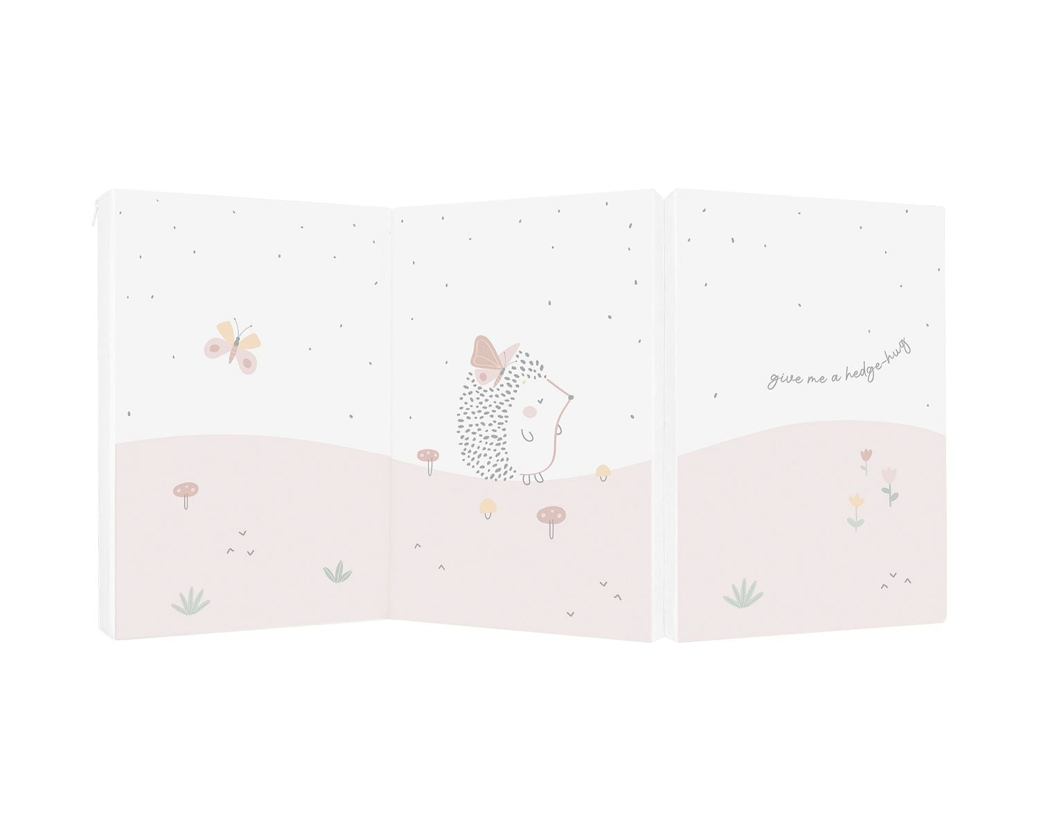 Kikka boo Babybett Faltmatratze Tiere 120 x 60 x 5 cm Baumwolle Reißverschluss rosa | 03800171221009