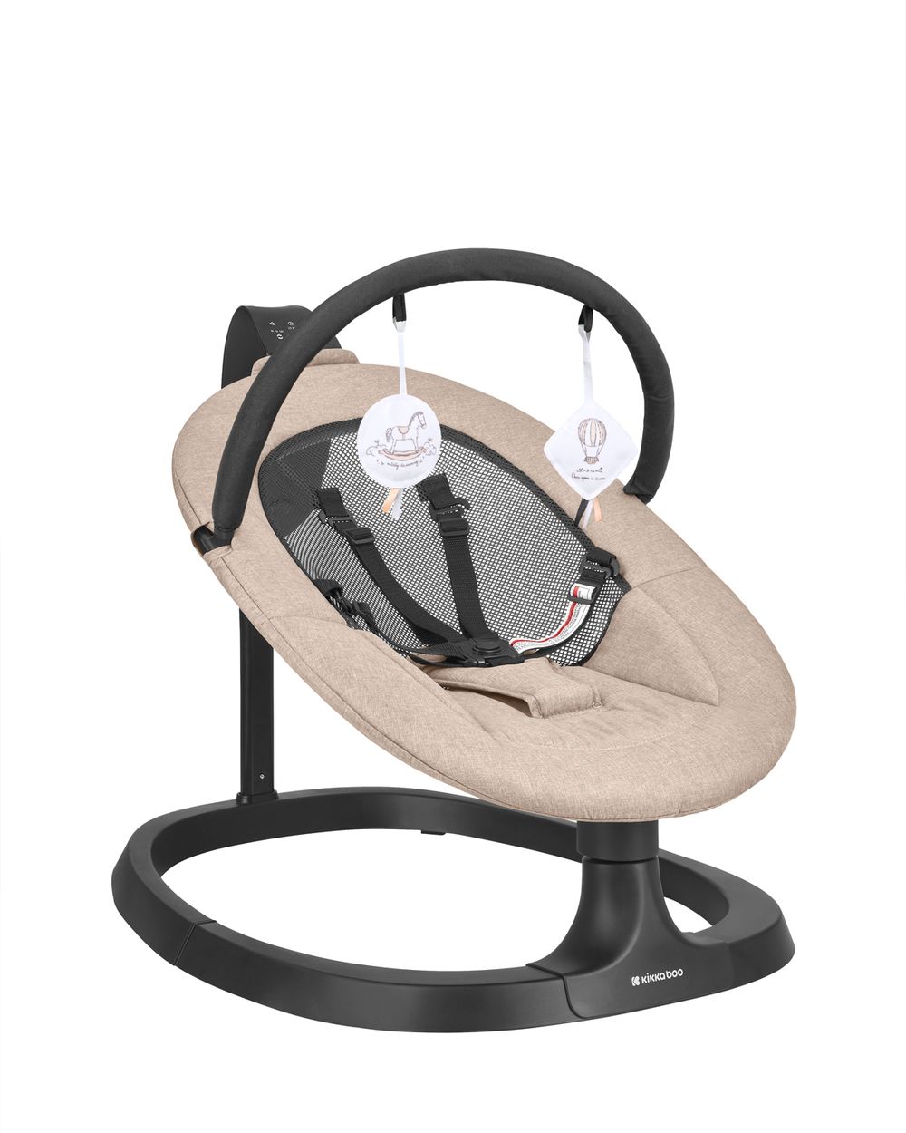 Kikka boo Babywippe Zazu elektrisch Kinderstuhl Musik Schaukelfunktion Timer beige - Bild 1