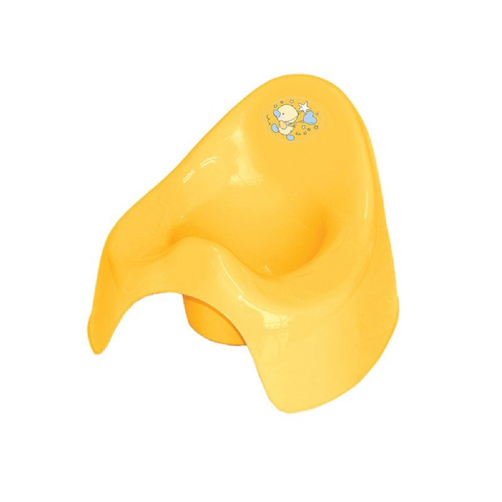 Lorelli T&ouml;pfchen aus unbedenklichem Kunststoff, Spritzschutz, leicht zu reinigen gelb - Bild 1