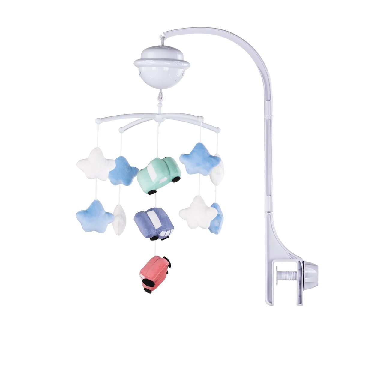 Chipolino Musikmobile Bluetooth-Funktion Projektor Pl&uuml;schfiguren Universalklemme dunkelblau - Bild 1