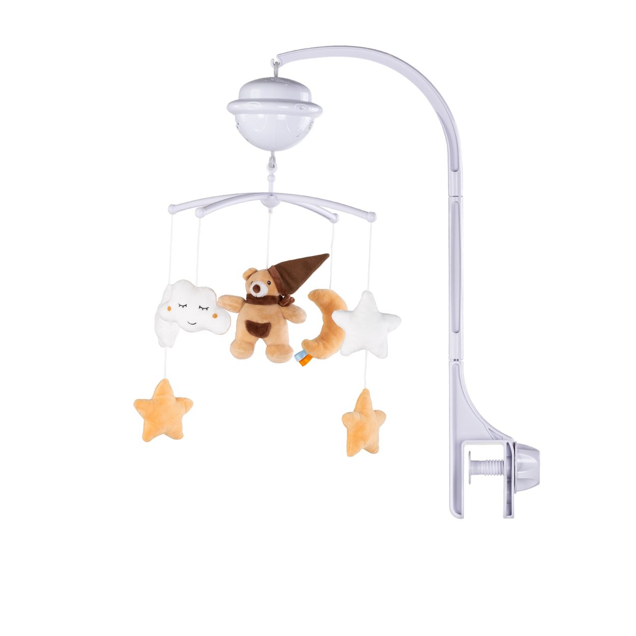 Chipolino Musikmobile Bluetooth-Funktion Projektor Pl&uuml;schfiguren Universalklemme braun - Bild 1