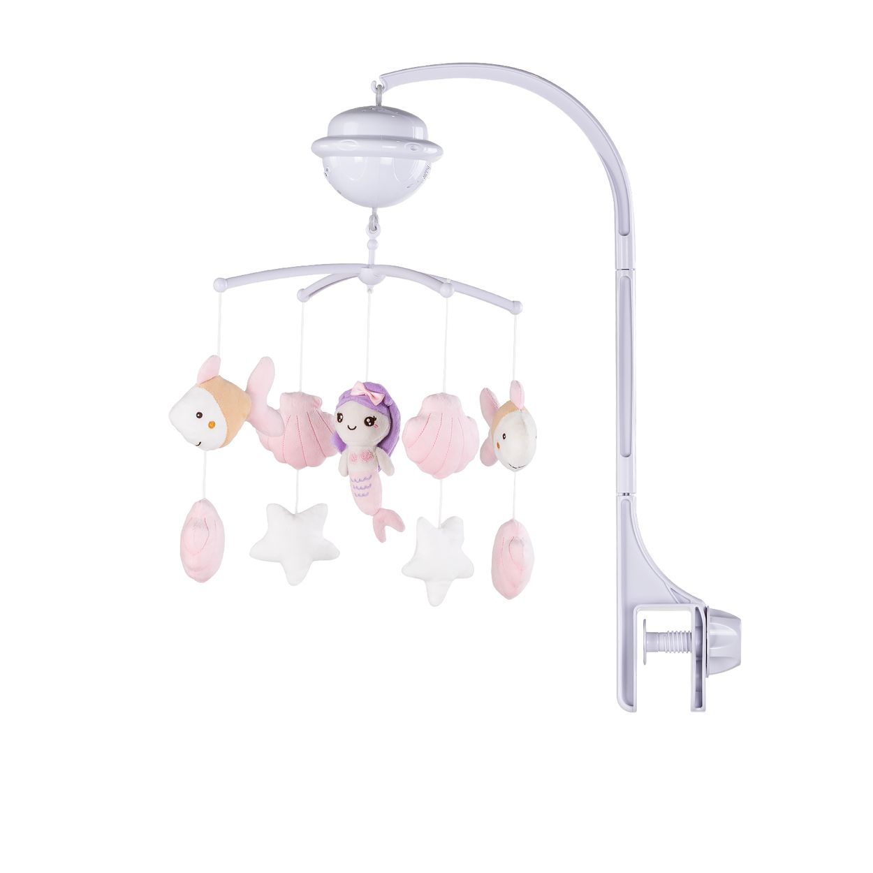 Chipolino Musikmobile Bluetooth-Funktion Projektor Pl&uuml;schfiguren Universalklemme pink - Bild 1