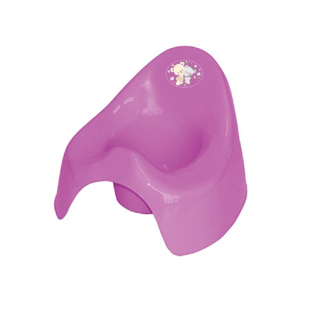 Lorelli T&ouml;pfchen aus unbedenklichem Kunststoff, Spritzschutz, leicht zu reinigen pink - Bild 1