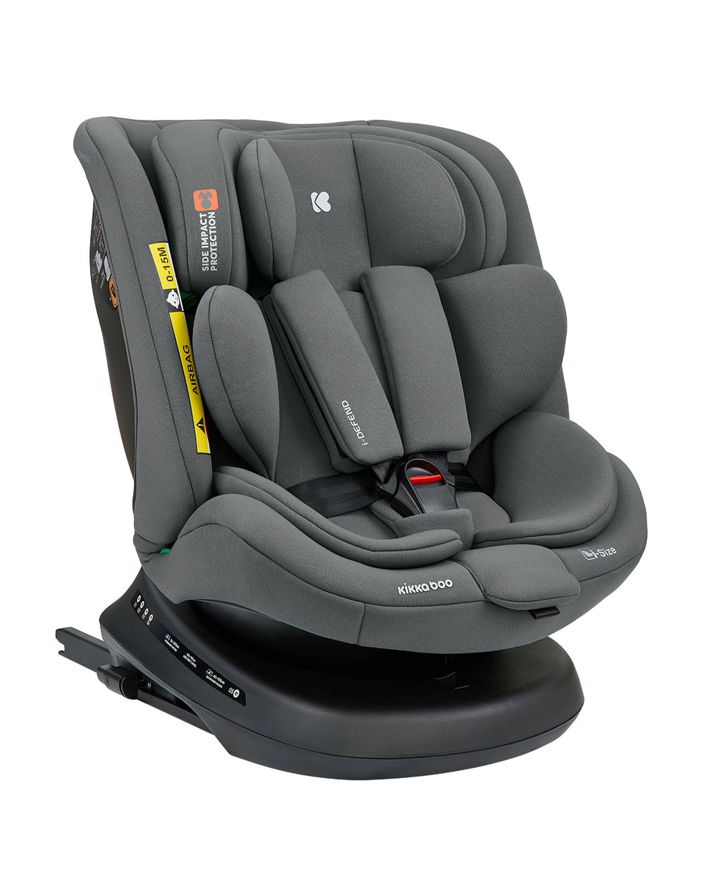 Kikka boo Kindersitz i-Defend i-Size (40-150cm) Isofix, 360 Grad Drehung, SPS grau - Bild 1