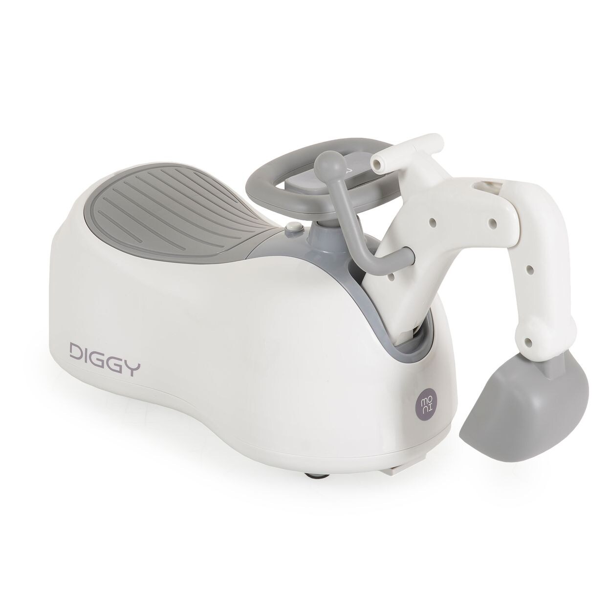 Moni Töpfchen 4 in 1 Diggy Bagger, Rutscher, Schaukelspielzeug, Licht, Musik weiß | 03801005601998