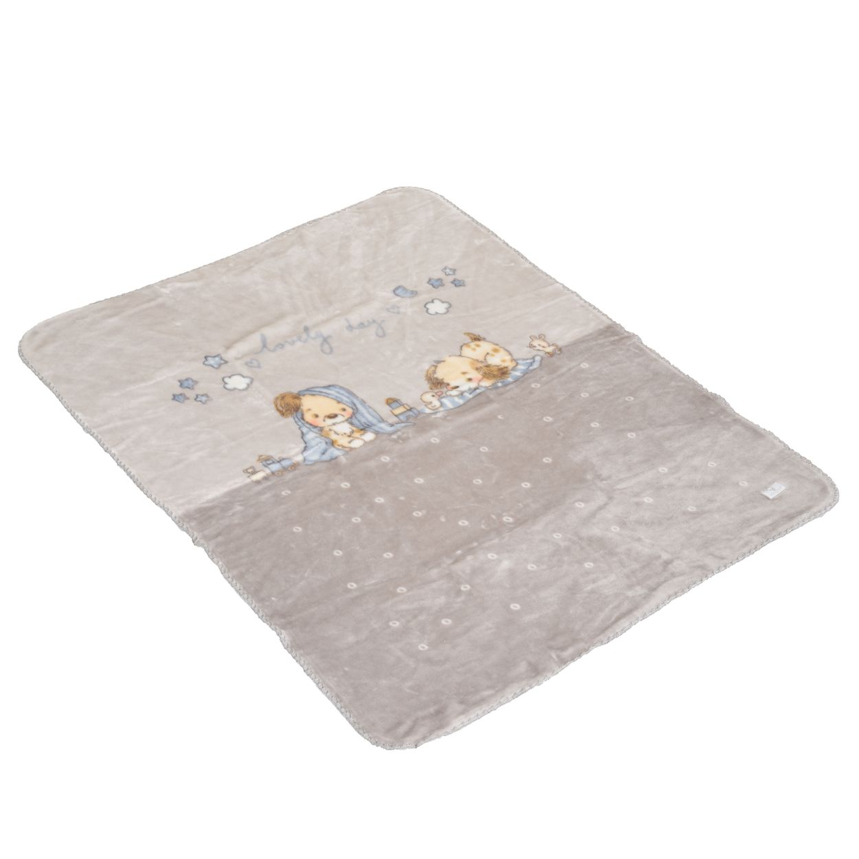 Cangaroo Babydecke Soft 140 x 110 cm 100% Polyester flauschig warm Geschenkbox grau - Bild 1