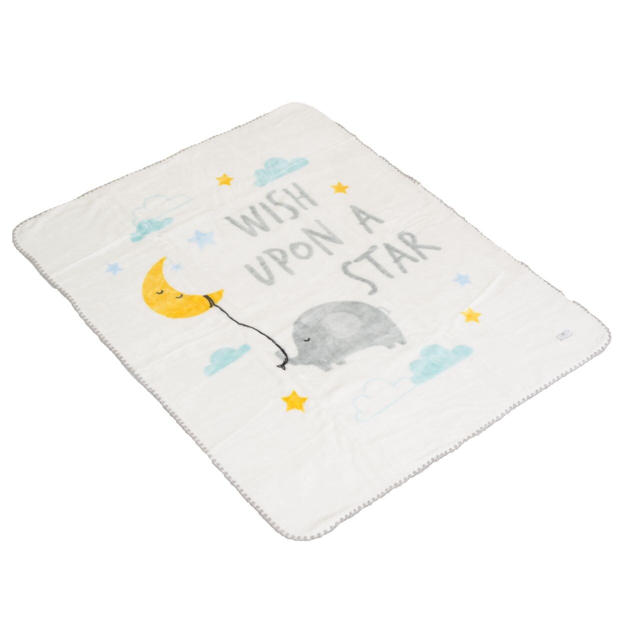 Cangaroo Babydecke Soft 140 x 110 cm 100% Polyester flauschig warm Geschenkbox weiß