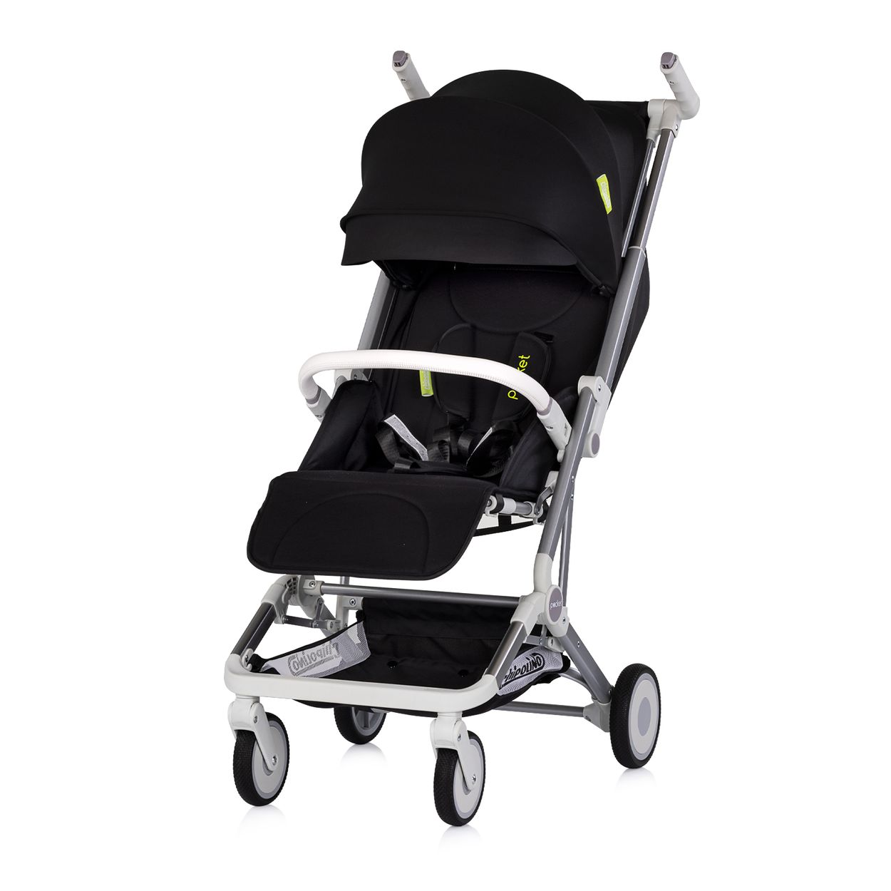 Chipolino Kinderwagen Buggy Pocket klappbar Korb Frontb&uuml;gel Sonnendach bis 22 kg schwarz - Bild 1