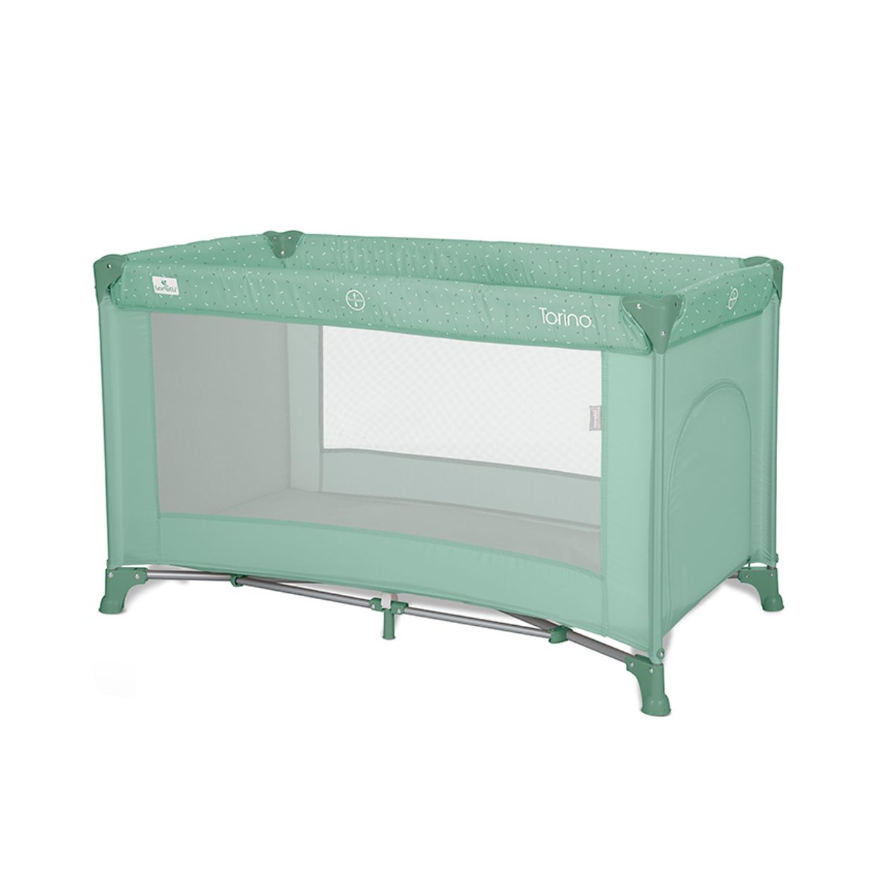 Lorelli Reisebett Torino Laufstall seitlicher Eingang, Tragetasche, Faltmatratze hellgr&uuml;n - Bild 1