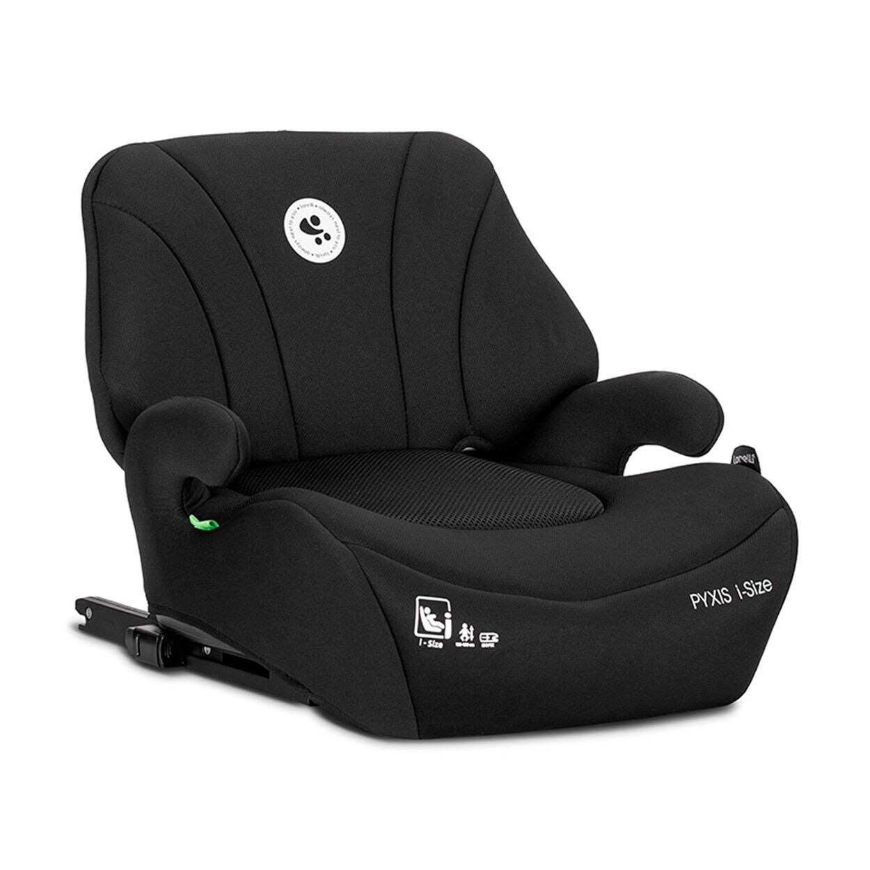 Lorelli, Kindersitzerhöhung Pyxis Isofix 125-150 cm Rückenlehne abnehmbar EPS schwarz