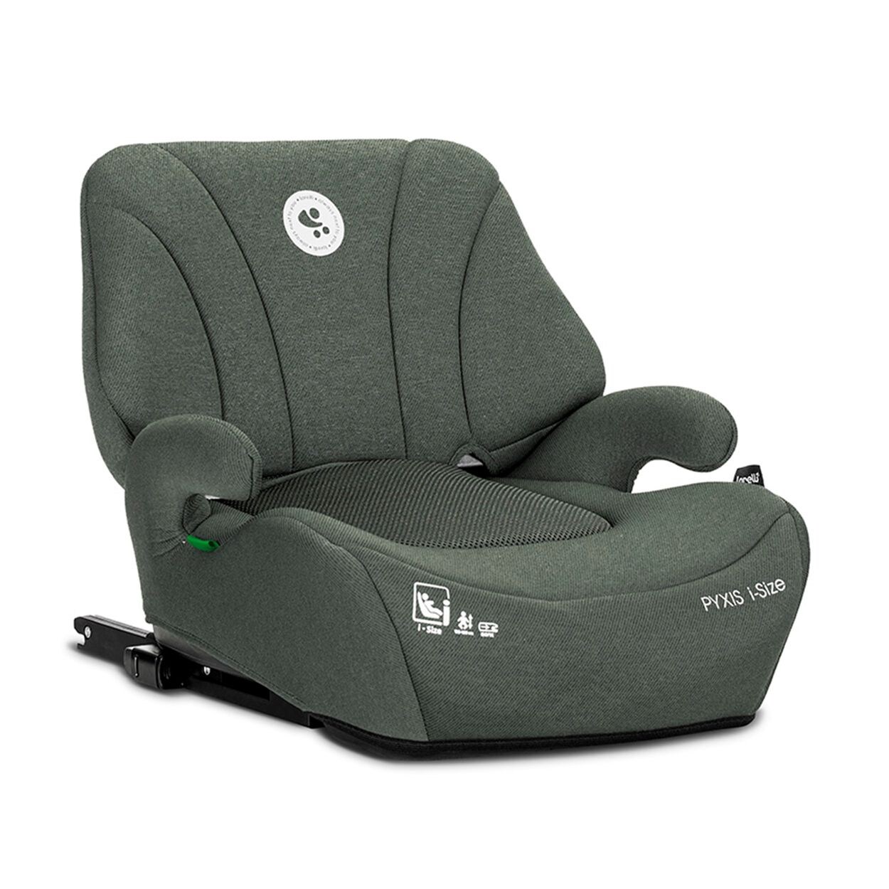 Lorelli Kindersitzerhöhung Pyxis Isofix 125-150 cm Rückenlehne abnehmbar EPS grün