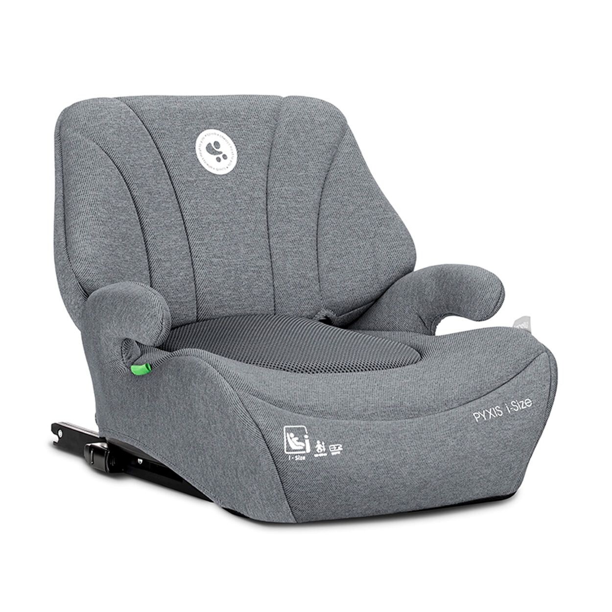 Lorelli Kindersitzerhöhung Pyxis Isofix 125-150 cm Rückenlehne abnehmbar EPS grau