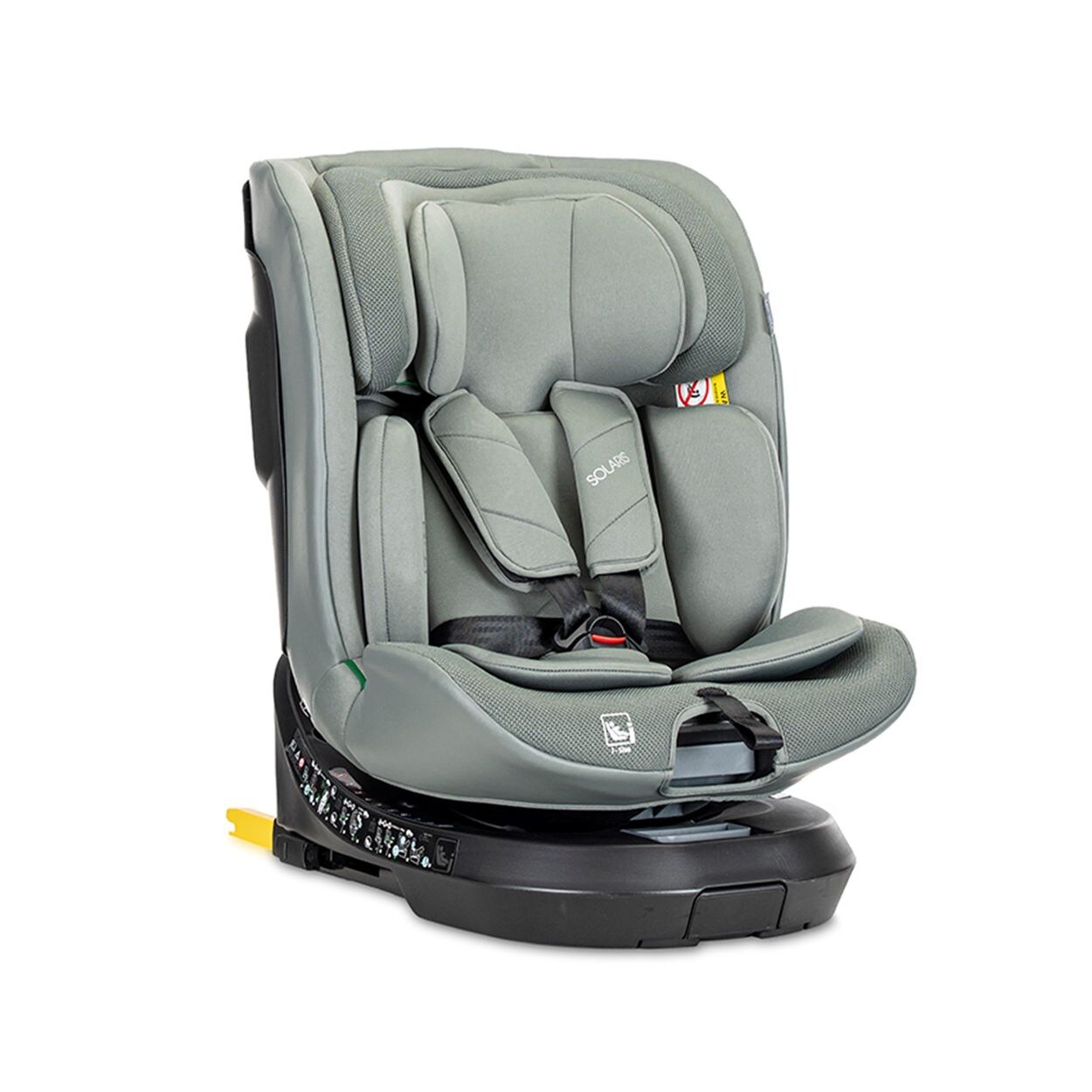 Lorelli Kindersitz Solaris i-Size 40 - 150 cm Stützbein 360 Grad Drehung Kissen grün