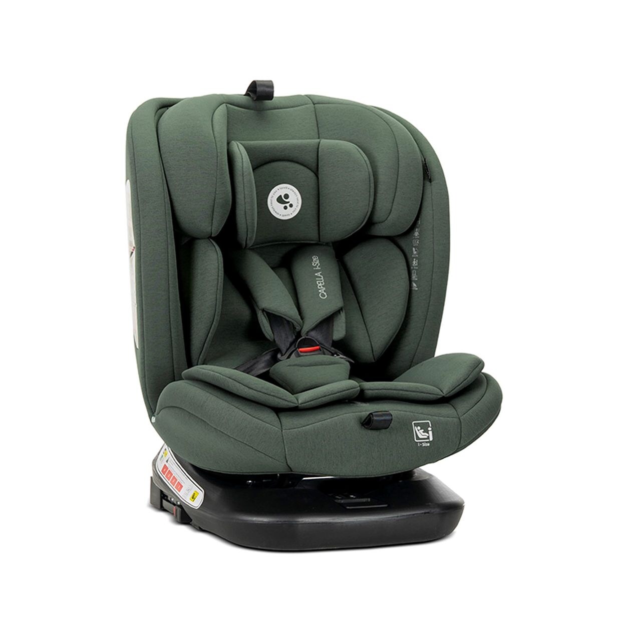 Lorelli Kindersitz Capella 40 - 150 cm Isofix Kopfkissen Kopfstütze verstellbar grün